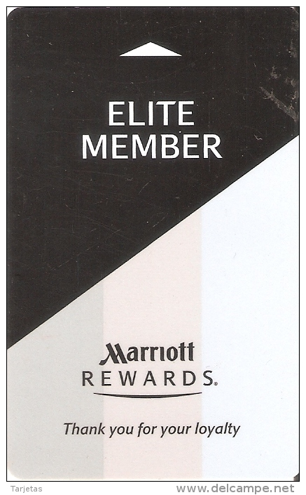TARJETA DE HOTEL MARRIOTT (KEY CARD-LLAVE) ELITE MEMBER - Cartas De Hotels