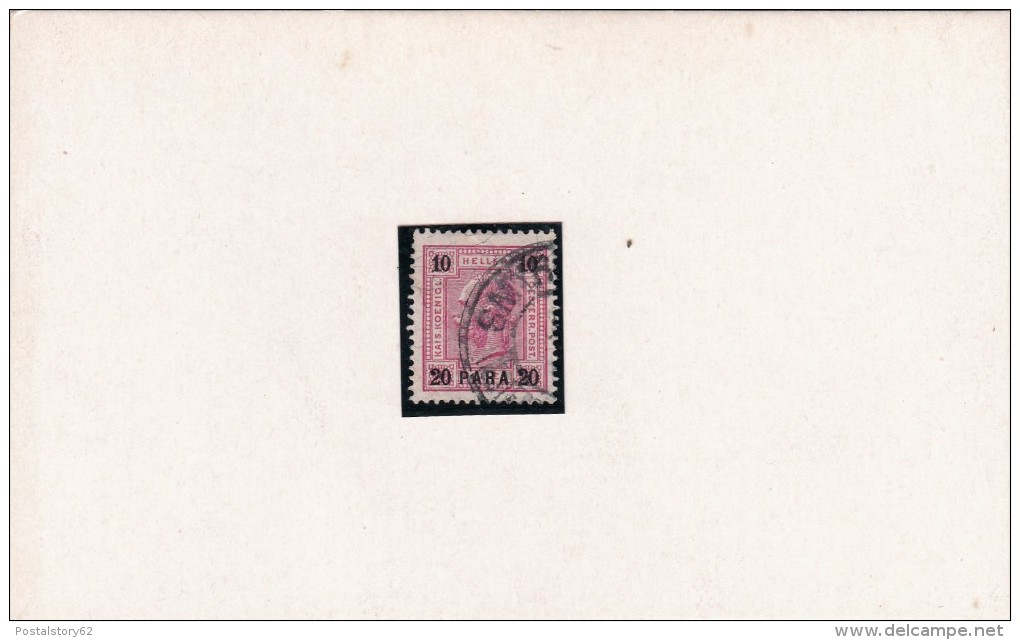 Austrian Levant, 20 Para Su 10 Heller, Very Fine Condition. - Oostenrijkse Levant