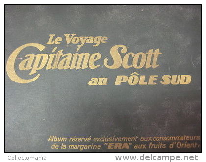 Captain Scott explorer south pole expedition - poolreiziger zuidpool  printed Fotos ALBUM ERA glued , good condition