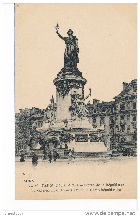 Frankreich/France, CP/PK Paris, Gebraucht, 1917 ?? - Siehe Scan *) - Statues