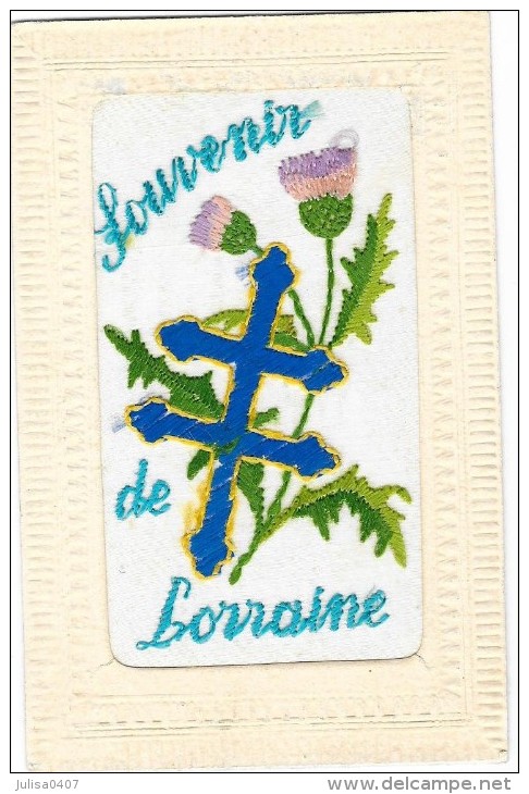 FANTAISIE BRODEE MILITAIRE Croix De Lorraine Chardon - Bestickt