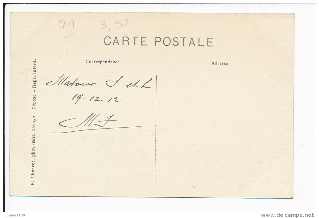 Carte De MATOUR   ( Recto Verso ) - Other & Unclassified