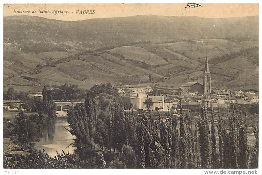 - Aveyron - Ref- A467 - Environs De Saint Affrique - St Affrique - Vabres - Vue Generale -  Carte Bon Etat - - Vabres