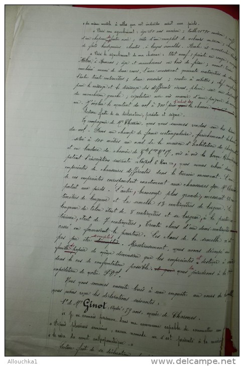 PROCES VERBAL 1926 DOCUMENT Militaire Mchal Logis Chef Rossignol&gt;14e Légion Gendarmerie Cie Drôme Bgde Romans St DONA - Documents