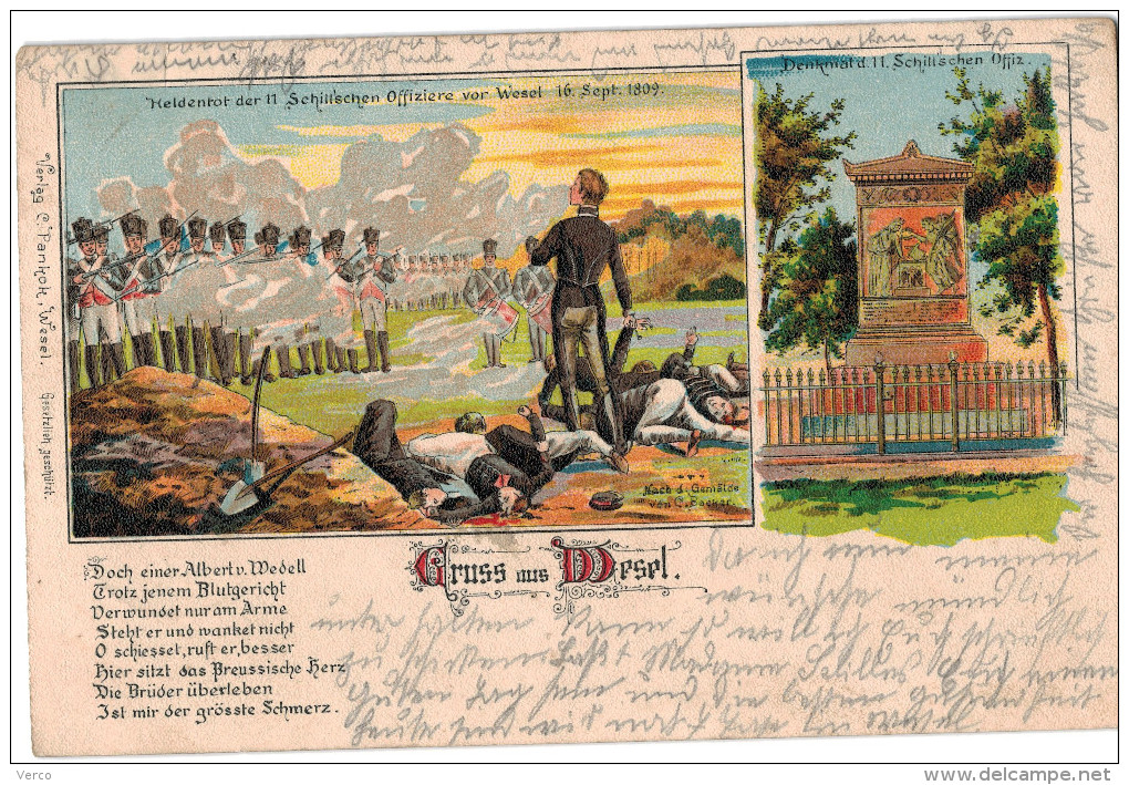 Carte Postale Ancienne D´ALLEMAGNE - GRUSS AUS WESEL - Wesel