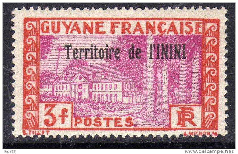 Inini N° 24 + 25 + 26  XX Timbres De Guyane Surchargé : Les 3 Valeurs Sans Charnière TB - Ongebruikt