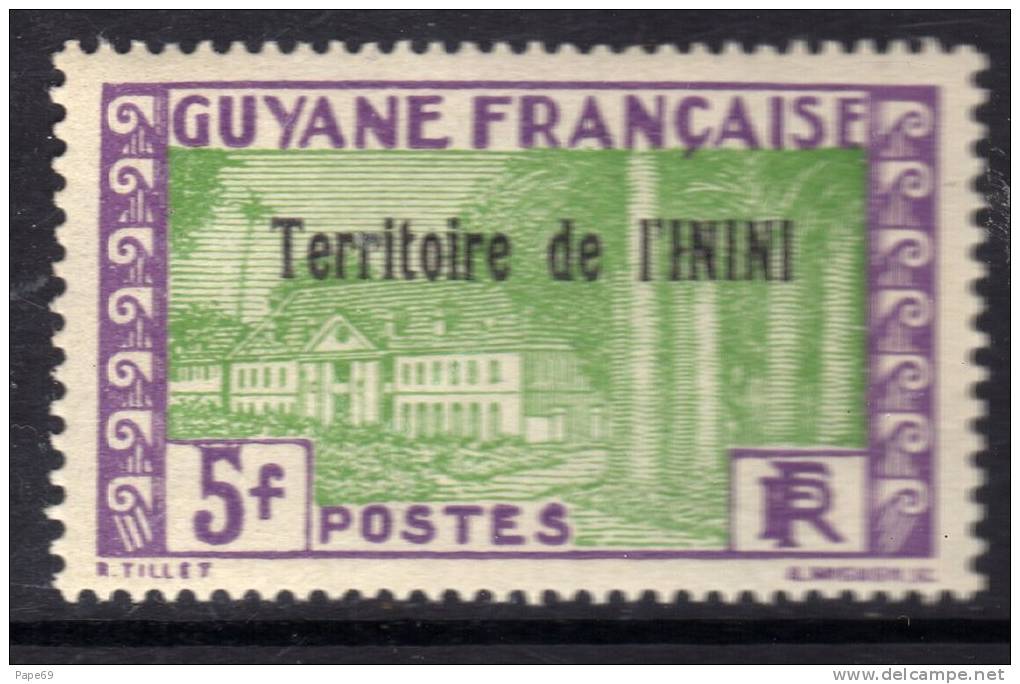 Inini N° 24 + 25 + 26  XX Timbres De Guyane Surchargé : Les 3 Valeurs Sans Charnière TB - Ongebruikt