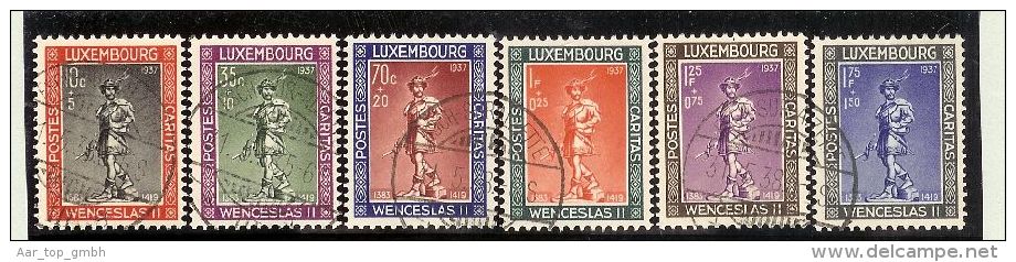 Luxemburg 1937 Satz Mi#303-308 Gestempelt Kinderhilfe - Oblitérés