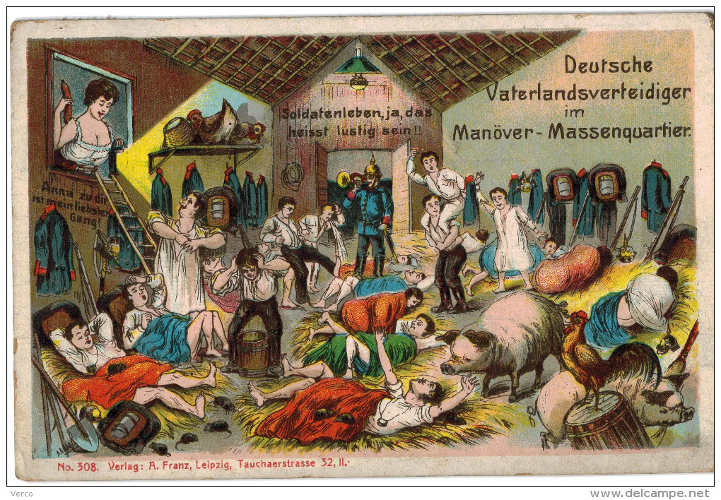 Carte Postale Ancienne D´ALLEMAGNE - DEUTSCHE VATERLANDSVERTEIDIGER IM MANÖVER-MASSENQUARTIER - Bad Muenstereifel