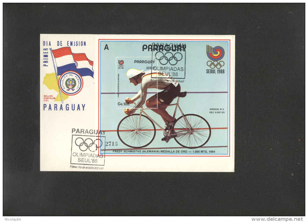 Cycling FDC Of Paraguay. - Cycling