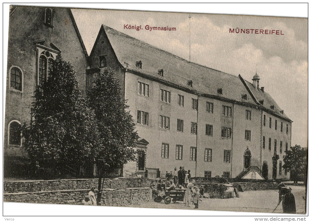Carte Postale Ancienne D´ALLEMAGNE - MUNSTEREIFEL - KÖNIGL. GYMNASIUM - Bad Münstereifel