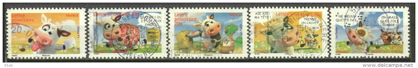 France 2007 Mi 4308-4312 Canceled (4) - Used Stamps