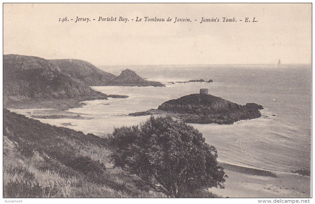 Reino Unido--Jersey-- Portelet Bay-Le Tombeau De Janvin - Otros & Sin Clasificación