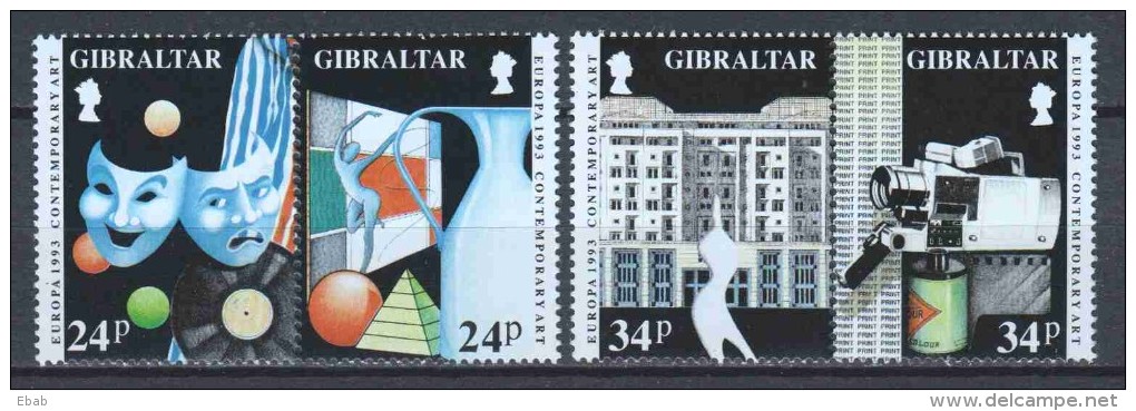 Gibraltar 1993 Mi 654-657 MNH - Gibraltar