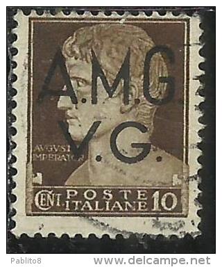 VENEZIA GIULIA 1945 - 1947 TRIESTE AMGVG AMG VG POSTA ORDINARIA CENT. 10 (I) USATO USED OBLITERE´ - Oblitérés