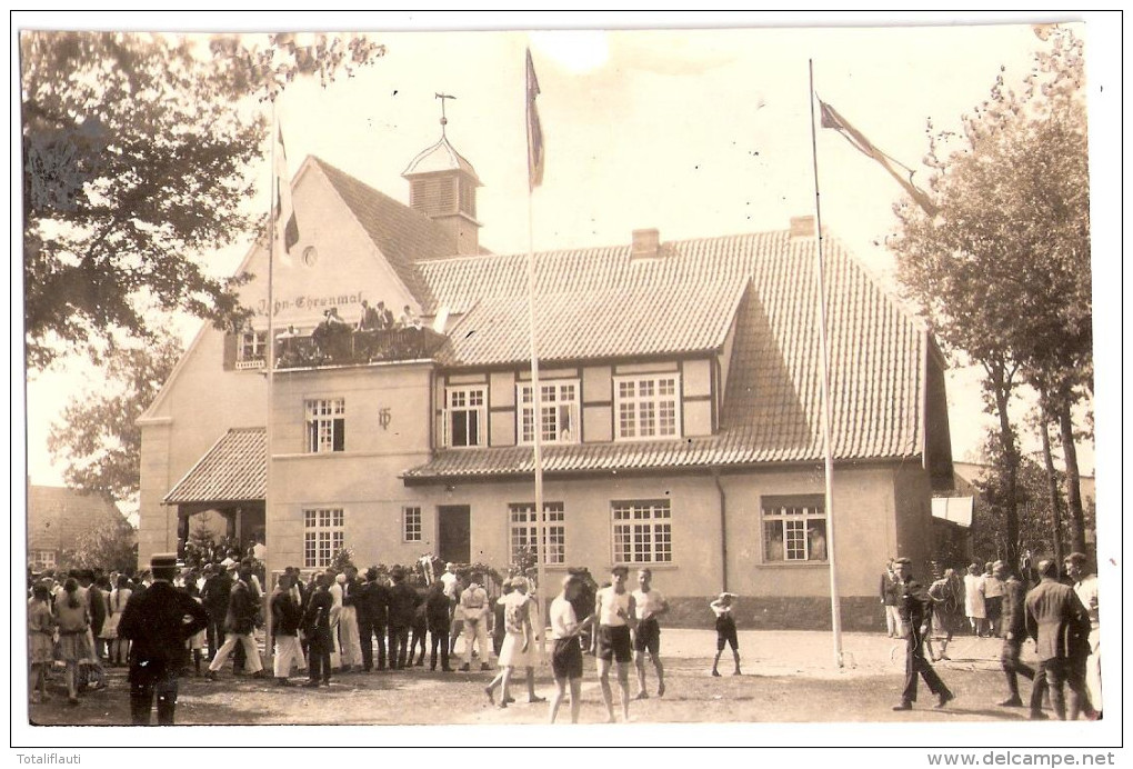 LANZ Bei Lenzen Prignitz Turnhalle Jugendherberge FFFF Jahn Ehrenmal Private Fotokarte Fast TOP-Erhaltung Ungelaufen - Lenzen