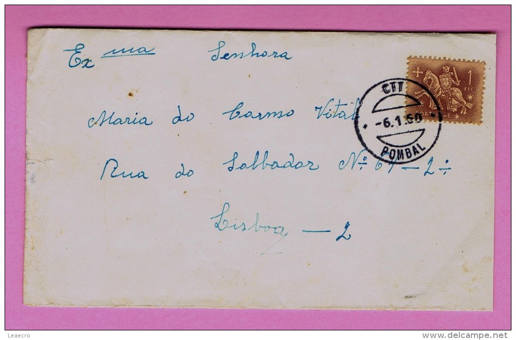 POMBAL City Cover 1960  PORTUGAL Lisboa Gc2376 - Lettres & Documents