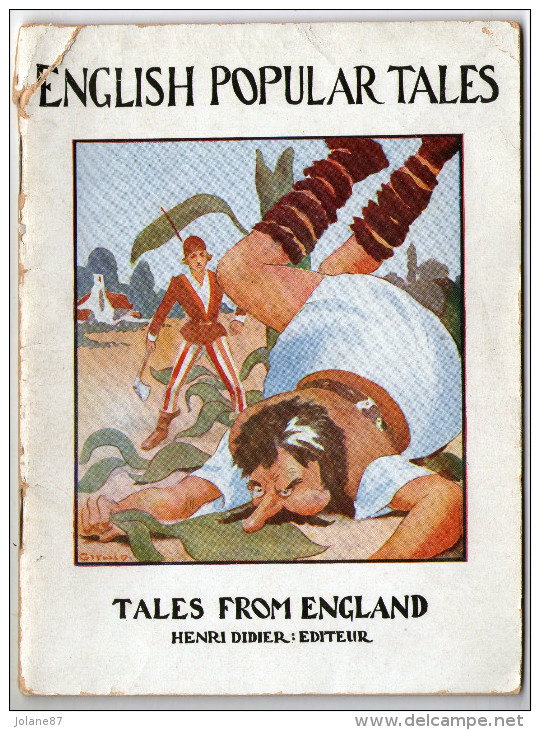 LIVRE EN ANGLAIS    ENGLISH POPULAR TALES  1934      TALES FROM ENGLAND    EDITEUR  HENRI DIDIER - Fairy Tales & Fantasy