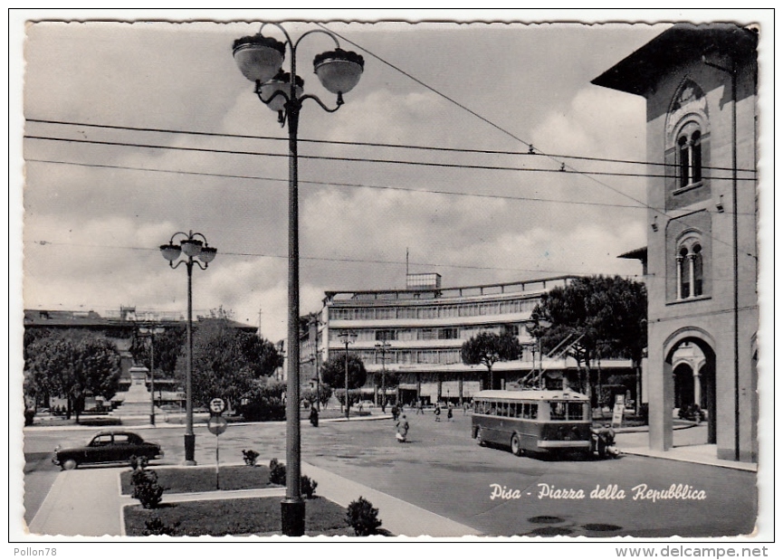 PISA - PIAZZA DELLA REPUBBLICA - 1958 - Pisa