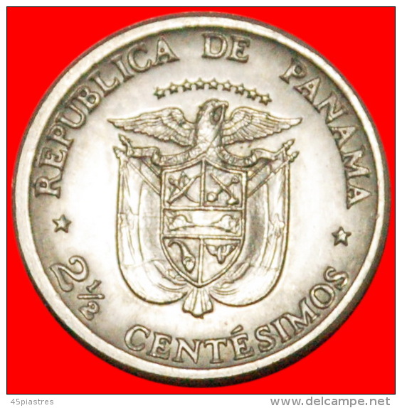 * FROM SERIES "SMALL COINS OF THE WORLD": PANAMA  2 1/2 CENTESIMOS 1973 FAO!  LOW START NO RESERVE! - Panama