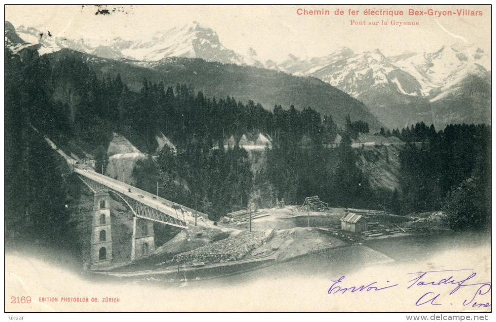 SUISSE(BEX_ GRYON_VILLARS) TRAIN - Villars-les-Moines