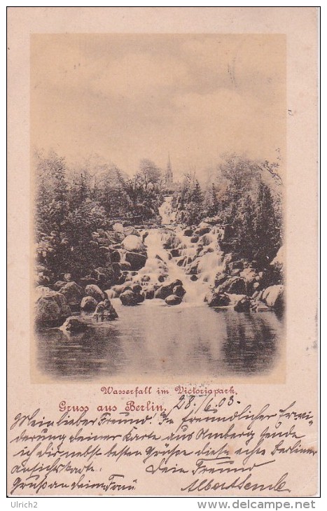 AK Berlin - Wasserfall Im Victoriapark - 1903  (15630) - Kreuzberg