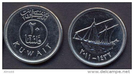 Kuwait - 20 Fils  2011 - 1432 UNC    Ship - Koeweit