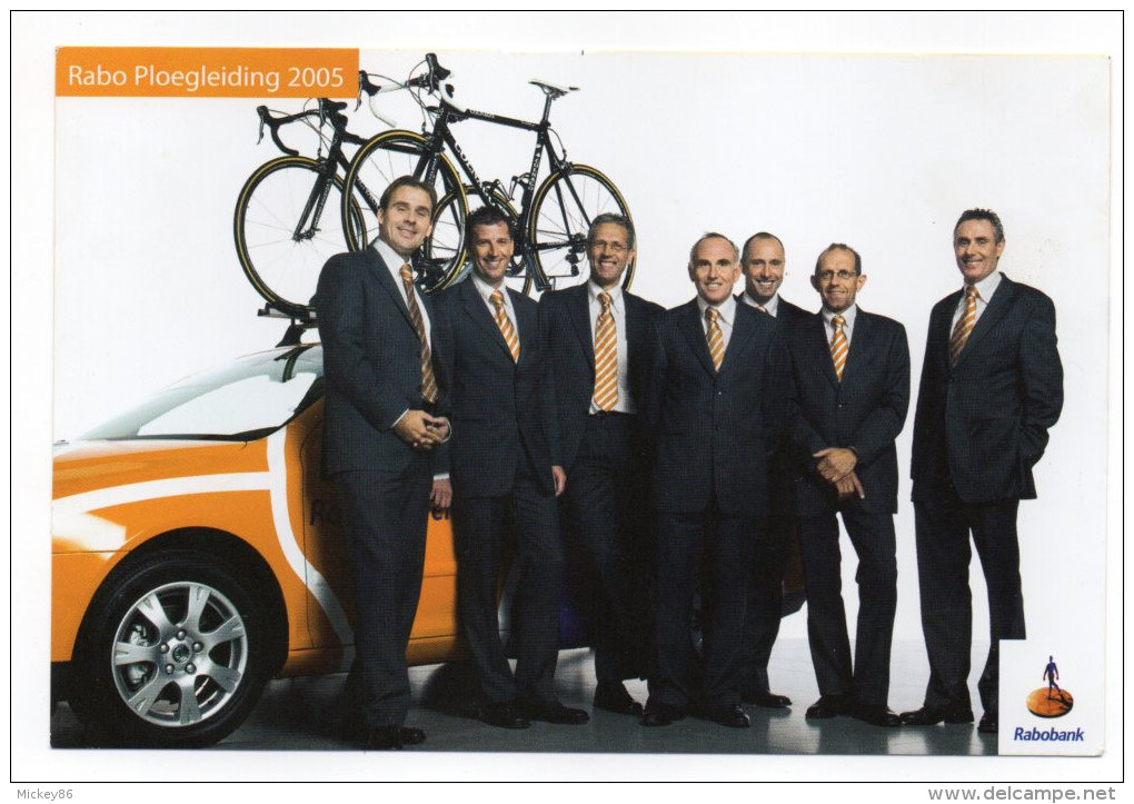 Cyclisme--2005--Equipe Professionnelle "Rabobank"-Staff Professionnel -carte Publicitaire - Cycling