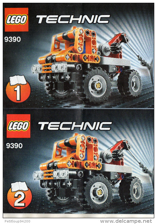 CATALOGUES LEGO Technic  9390 1 & 2  (15cmx10cm)  (lot De 2) - Catalogi