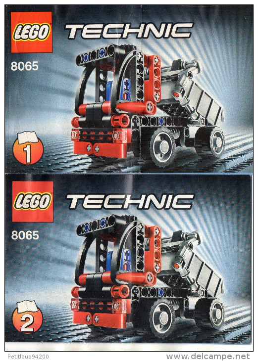 CATALOGUES LEGO Technic  8065 1 & 2  (15cmx10cm)  (lot De 2) - Cataloghi