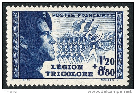 FRANCE 1942 - Yv. 565 **   Cote= 12,50 EUR - Légion Tricolore ..Réf.FRA27559 - Nuovi