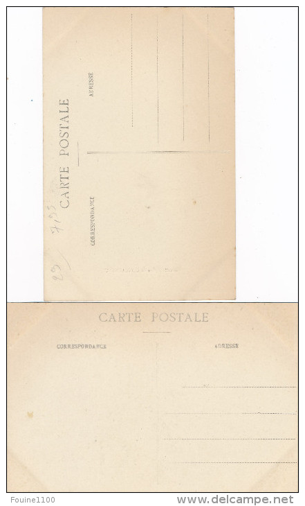 Lot De 2 Cartes De LA NOUVELLE EGLISE De CONCARNEAU ( Dessin Signé Charles Chaussepied Architecte 1918 Ou 1915 - Concarneau