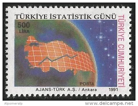 TURKEY 1991 (**) - The Day Of Statistic, Mi. 2923. - Unused Stamps