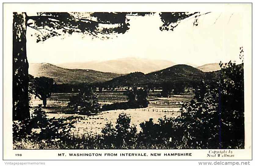 249061-New Hampshire, Intervale, RPPC, Mount Washington, Noel Wellman For Bromley Photo No 198 - White Mountains