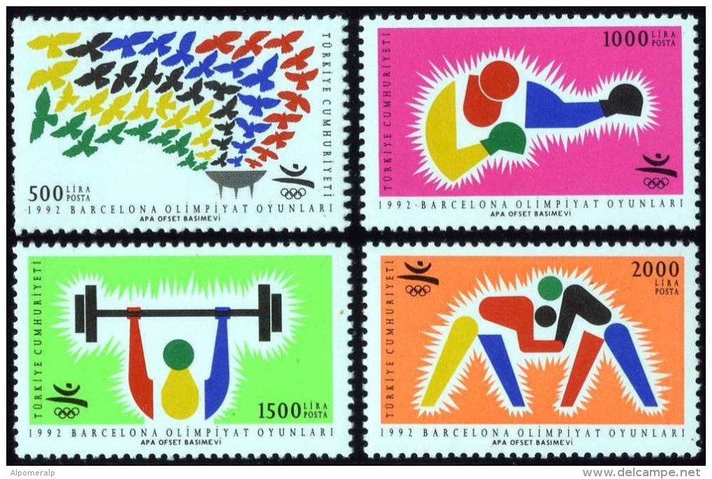 TURKEY 1992 (**) - Mi. 2959-62, Barcelona Olympic Games - Neufs