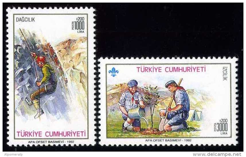 TURKEY 1992 (**) - Mi. 2973-74, Mountain Tourism - Ungebraucht