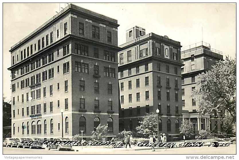 249091-Minnesota, Rochester, RPPC, Colonial Hospital, LL Cook Photo No D-465 - Rochester