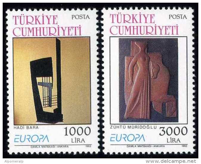 TURKEY 1993 (**) - Mi. 2984-85, Europa Cept (Modern Art) - Ungebraucht