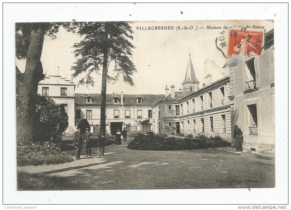 Cp , 94 , VILLECRESNES , Maison De Retraite De SAINT PIERRE , écrite 1915 - Villecresnes