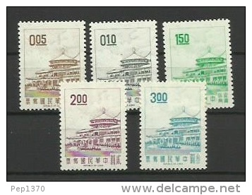 FORMOSA  -  BASIC STAMPS - YVERT N&ordm; 591A-591B-593A-593B-594A - Unused Stamps