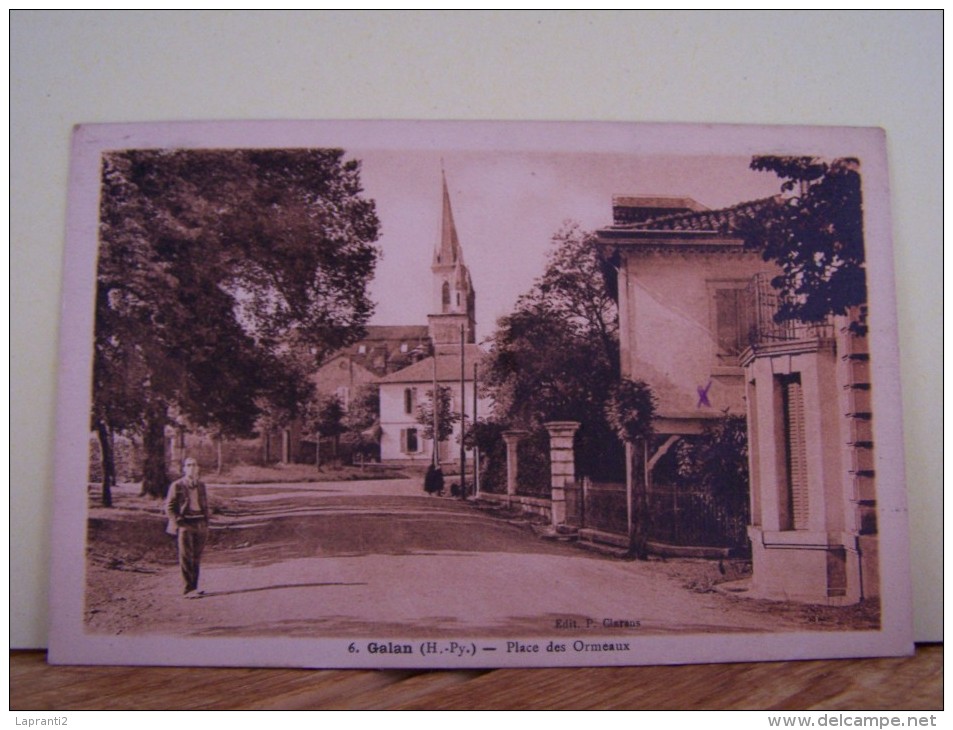 GALAN (HAUTES PYRENEES) PLACE DES ORMEAUX - Galan