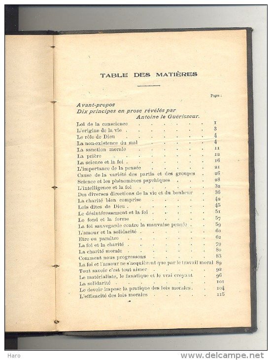 Livre  Culte Antoiniste - Révélation Par Antoine Le Guérisseur - Père Antoine, Religion, Secte ??? (b170) - Religion