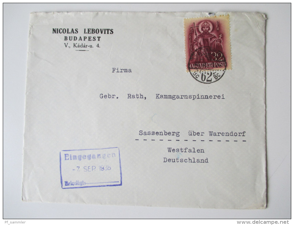Ungarn 1930er Jahre Belegeposten / Firmenkorrrspondenz. 30 Briefe. Schöne Frankaturen / Express / Perfins. Interessant!?