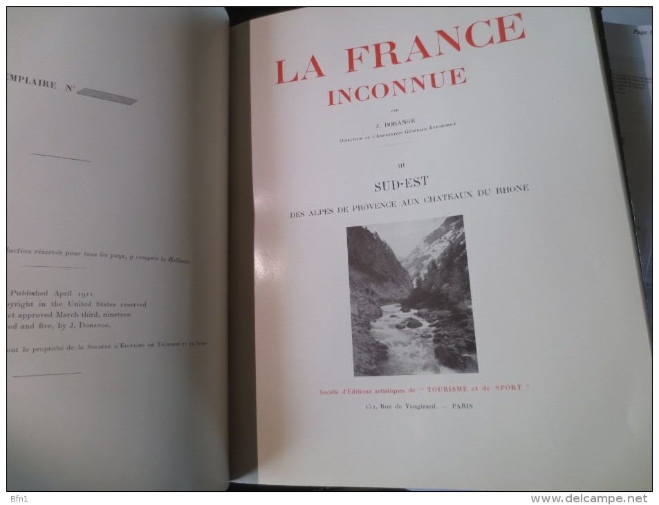 DORANGE (J.) Et Gustave DUPONT-FERRIER.- 1910- LA FRANCE INCONNUE * COUVERTURE CUIR - Geschiedenis & Kunst