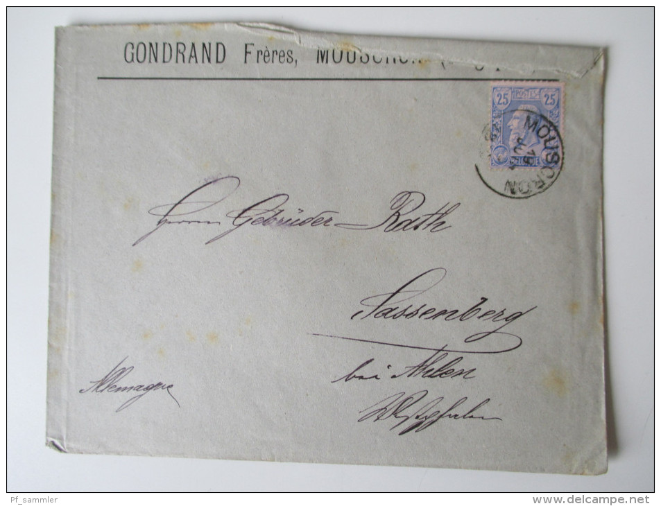 Belgien Belegeposten 1887 - 1950er Jahre Aus Firmenkorrespondenz! 40 Briefe! Interessante Stempel Und Schöne Umschläge - Sammlungen