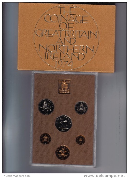 The Coniage Of Great Britain And Northern Ireland 1974  Fdc - Mint Sets & Proof Sets