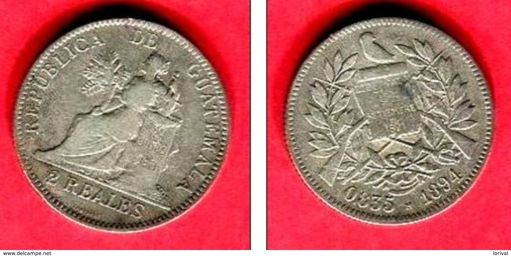 2 REALES 1891  (KM 167  )  TB 12 - Guatemala