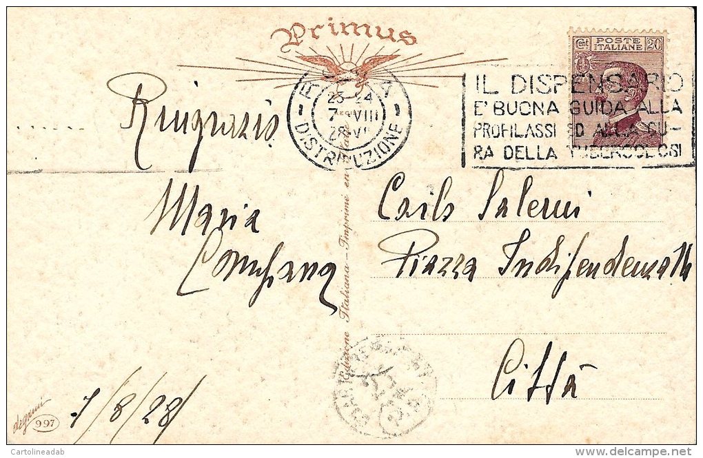 [DC4610] CARTOLINA - ERNA MAISON KURT - ART NOUVEAU - BAMBINA CON MARIONETTE - Viaggiata 1928 - Old Postcard - Unclassified