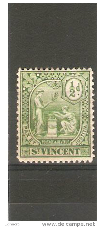 ST VINCENT 1907 ½d SG 94  MOUNTED MINT - St.Vincent (...-1979)