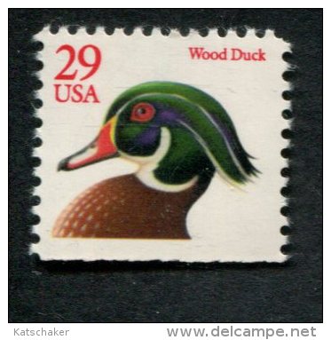 319248886 USA 1991 ** MNH  SCOTT 2485 Wood Duck Onder Ongetand - Ongebruikt